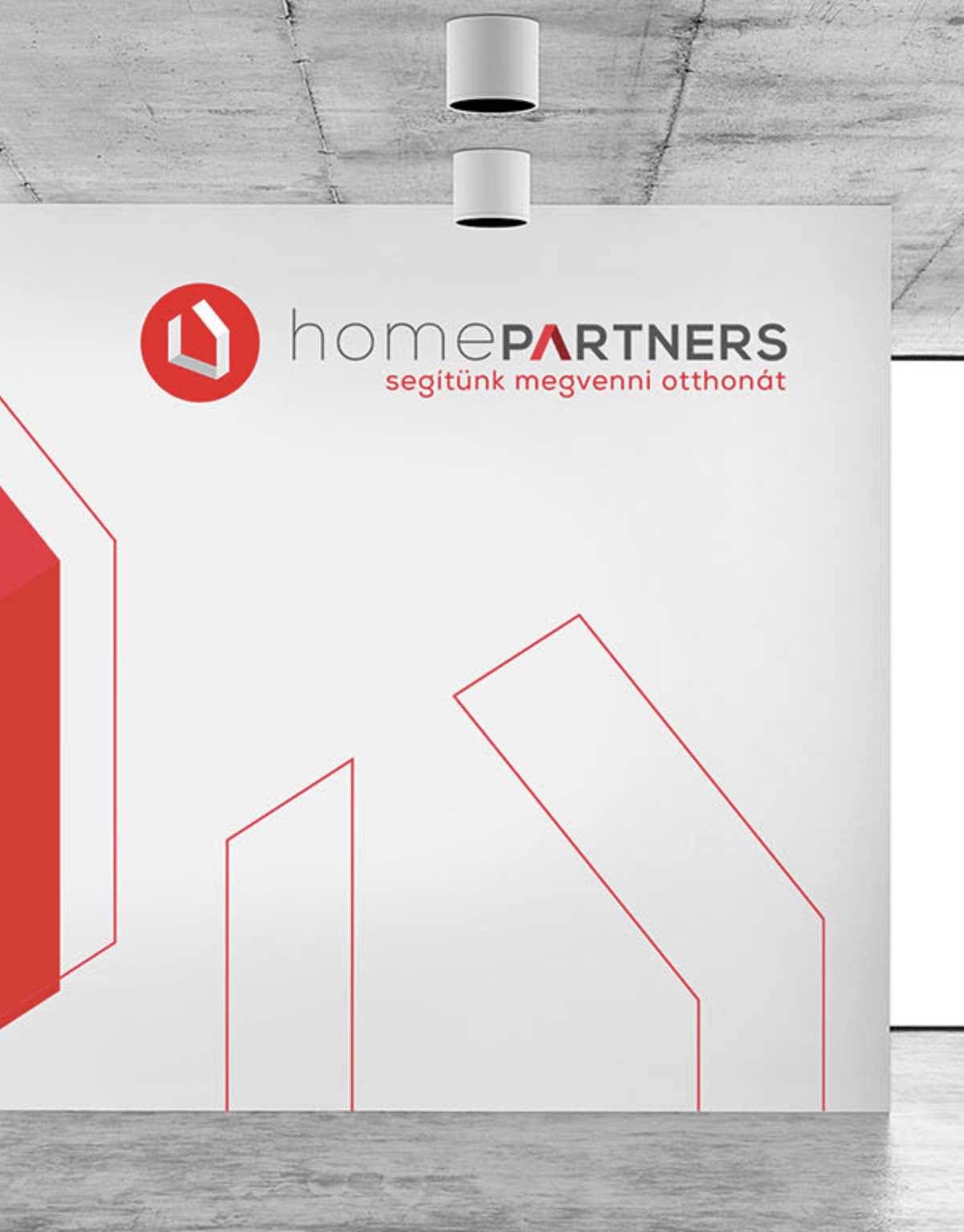 homepartners logo design
